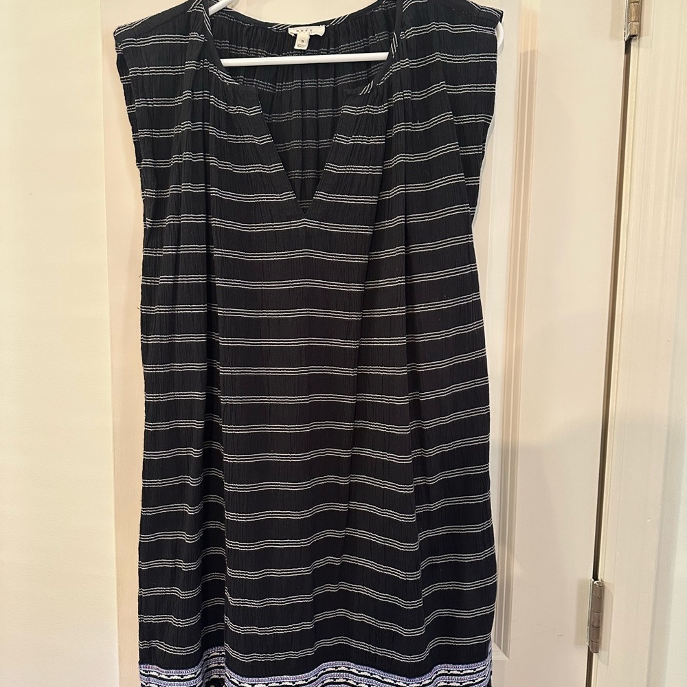 Soft Joie Black and White Striped Dress
